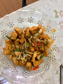 Foto resep Tumis tauge tahu pedas simpel