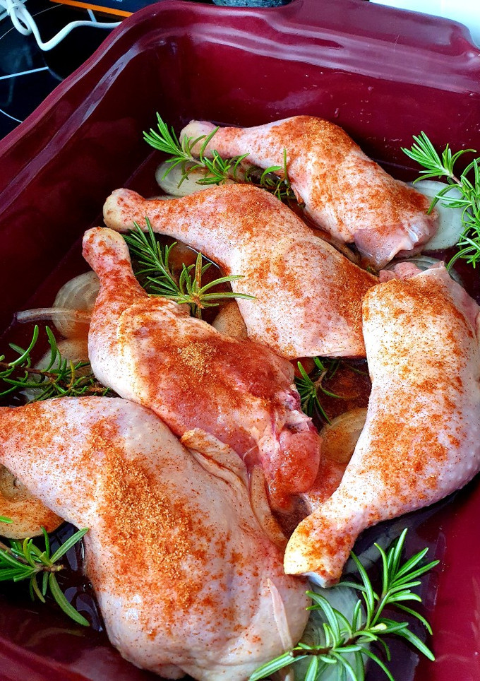 Rozmaringos-fehérboros csirkecomb🍗🍾 recept fotója
