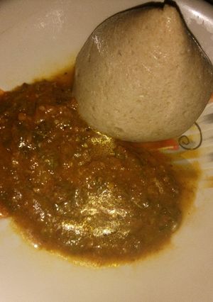 A picture of Tuwon Alkama da miyan taushe.
