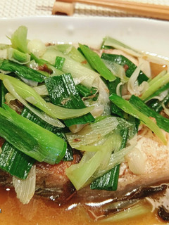 麻油蒜苗鮮魚 的食譜成品照片