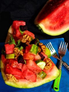 तरबूज सलाद(tarbuj salad recipe in hindi) रेसिपी मुख्य फोटो