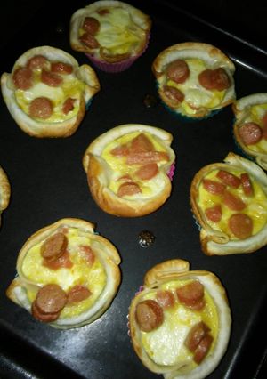 Una foto de Canastitas de salchichas