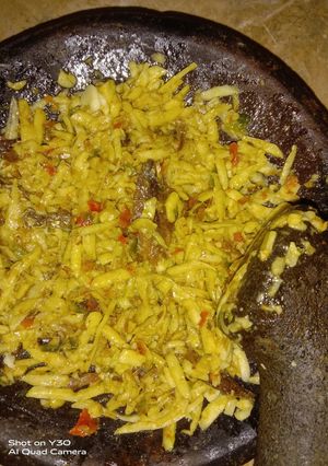 Foto resep Sambel pencit (mangga muda) + klotok Muantul
