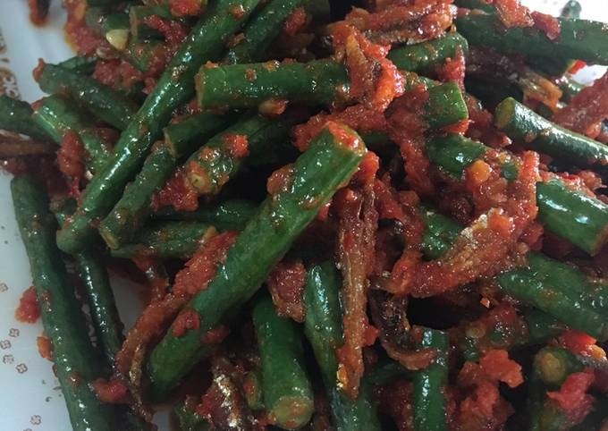 Resep Sambal Kacang Panjang Teri Oleh Aiinainn Cookpad