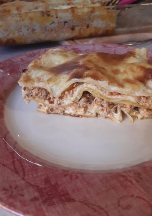 Φωτογραφία της συνταγής Λαζάνια με κιμά κοτόπουλου, τυριά και κρέμα
