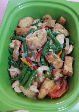 Foto resep Tauco Udang Tahu Kacang Panjang