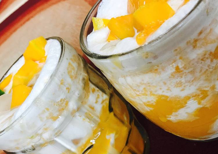 Cara Gampang Menyiapkan King mango juice thailand / jus mangga thailand, Enak Banget