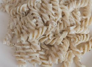 Una foto de Fusilli a las hierbas