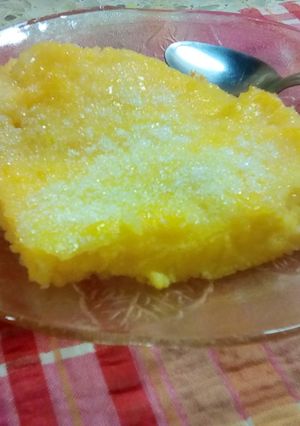Una foto de Postre de polenta dulce 🌽