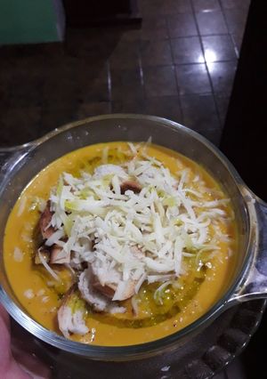 Una foto de Sopa de zapallo