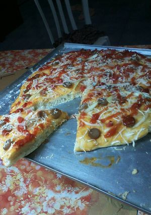 Foto resep Pizza Simple,,Kilat No Ulen Anti Gagal 😘😘😘