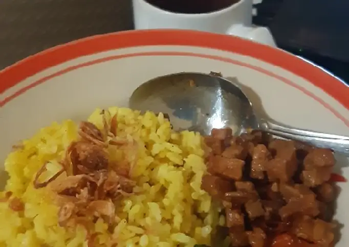 Nasi Kuning Rice Cooker Simple