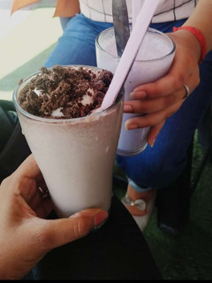 A picture of Strawberry shake.