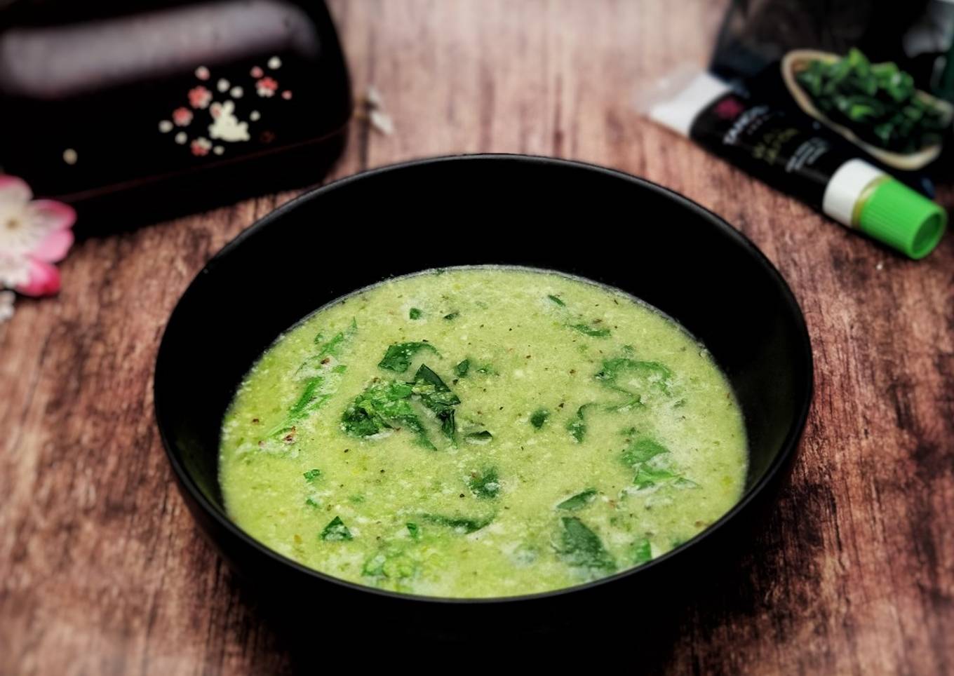 Soupe façon curry vert