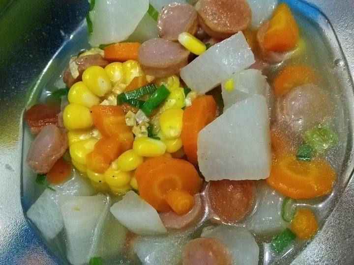 Cara Gampang Membuat Resep Sop lobak warna warni simple yang Enak Banget Anti Ribet, Mantap Sekali