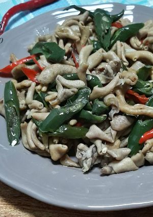 Foto resep Tumis Usus Cabe Ijo#KETOPAD_CP_Jerohan