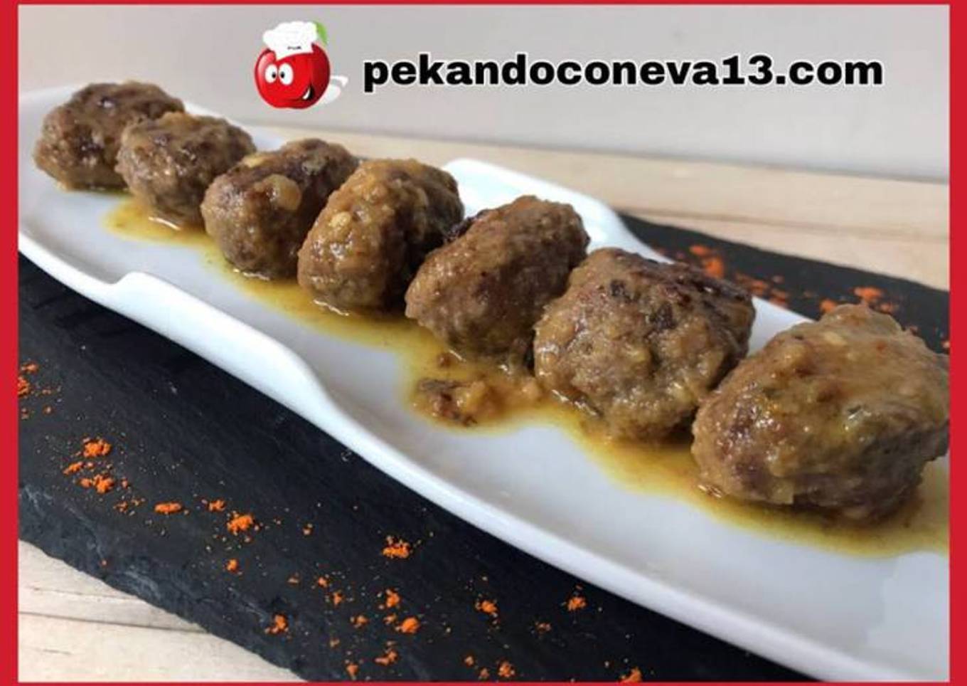 Albóndigas en salsa de naranja