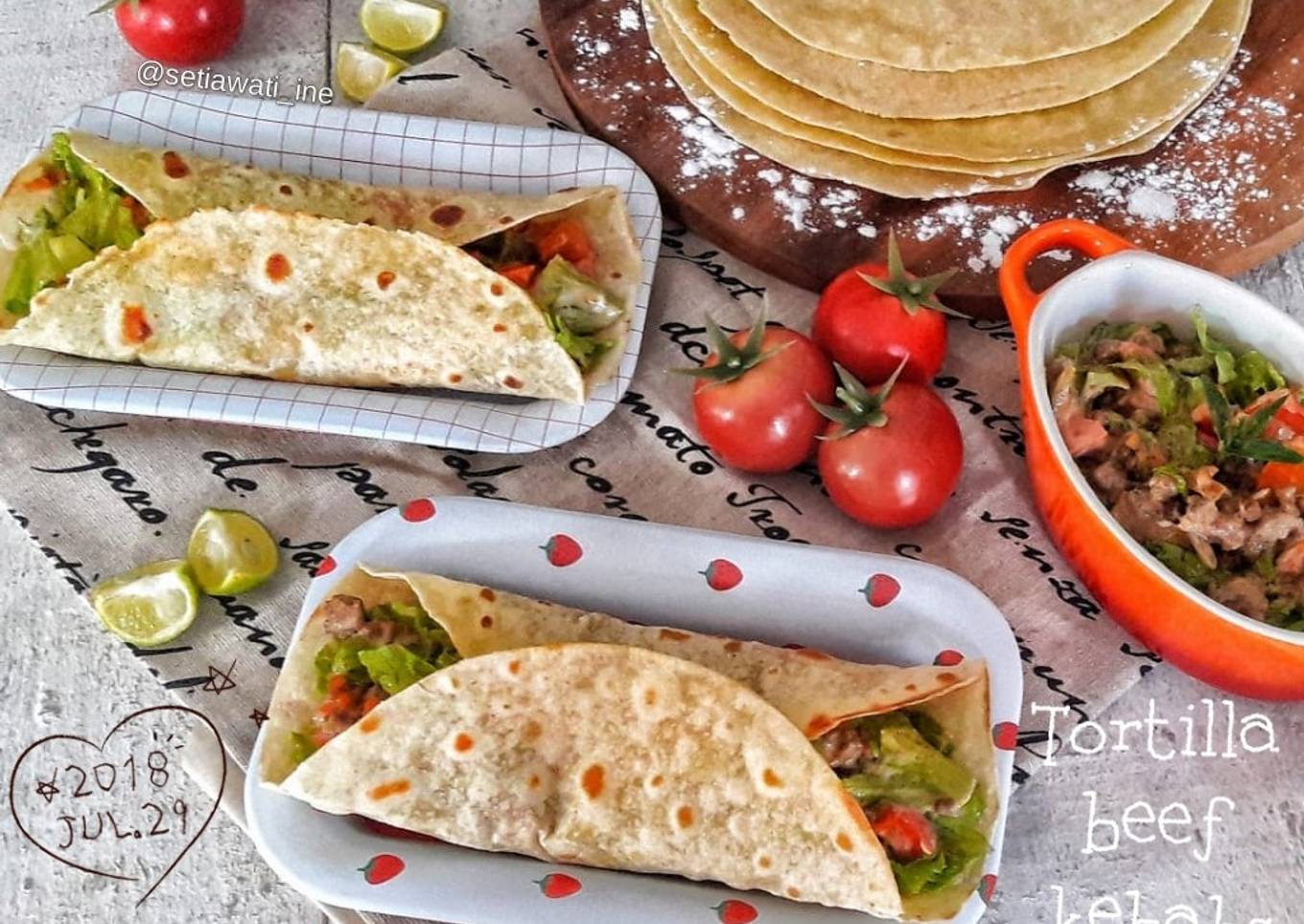 Tortilla Beef Kebabs