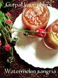 Thanksgiving watermelon sangria 🍉🍷