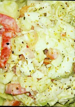 A picture of Russian salad.
