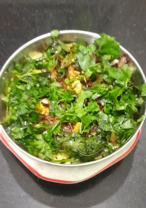 A picture of Besan Pithala - Rice.