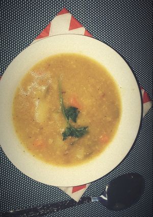 صورة لوصفة شوربة الشوفان بالخضار