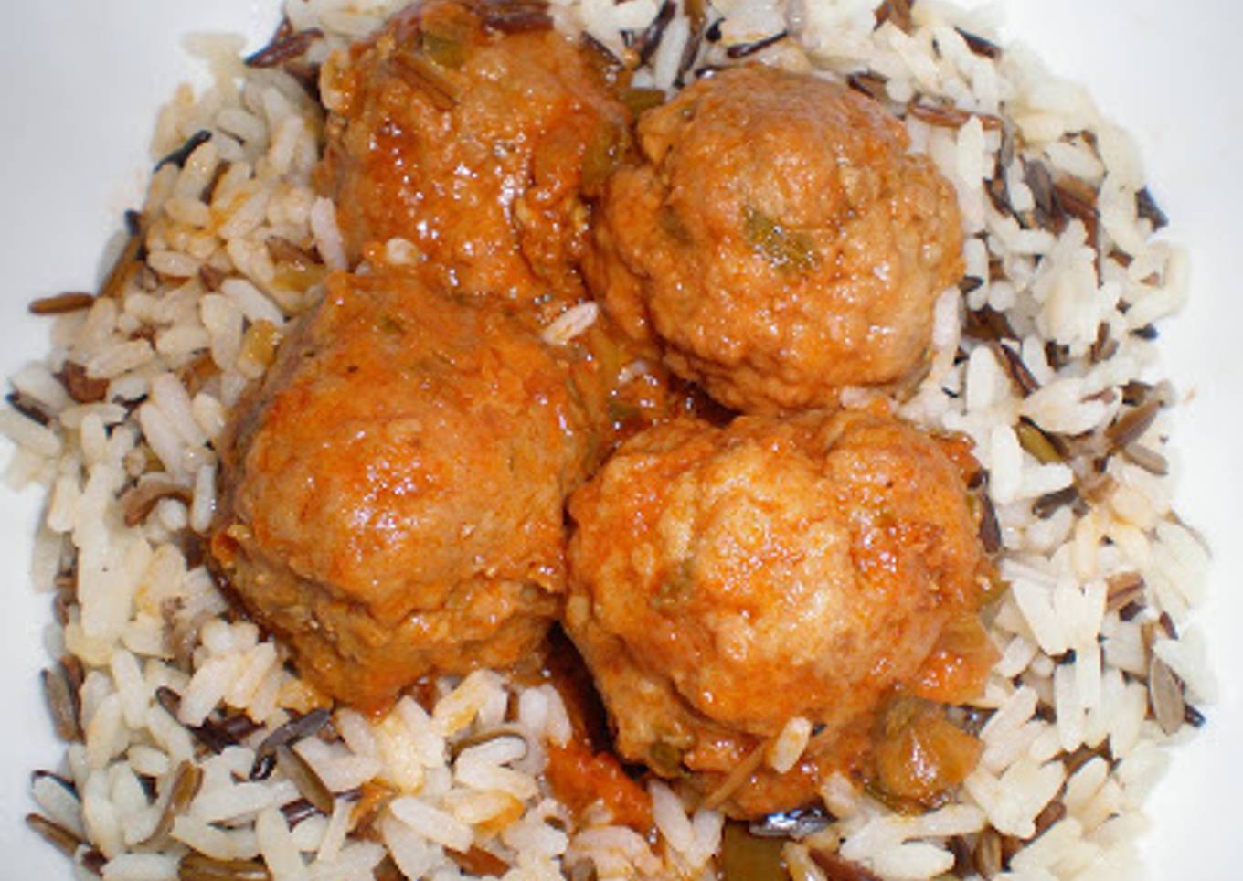 Albóndigas de carne y soja texturizada