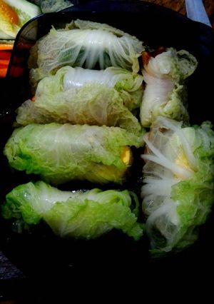 Foto resep Napa cabbage (sawi putih) wrap