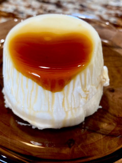 Una foto de Panna cotta de queso