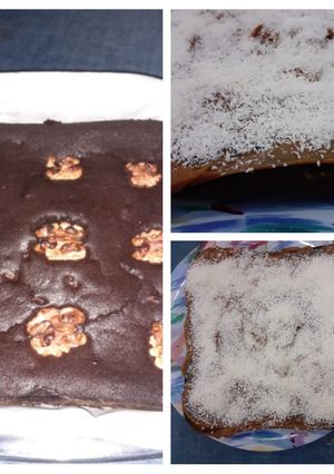 Una foto de Brownie de cacao