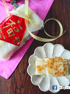 [年節好味道]快速電鍋版蘿蔔糕/菜頭粿 的食譜成品照片