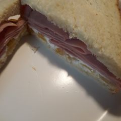 Black Forest Ham with Pineapple and Goat Cheese A picture of Black Forest Ham with Pineapple and Goat Cheese.