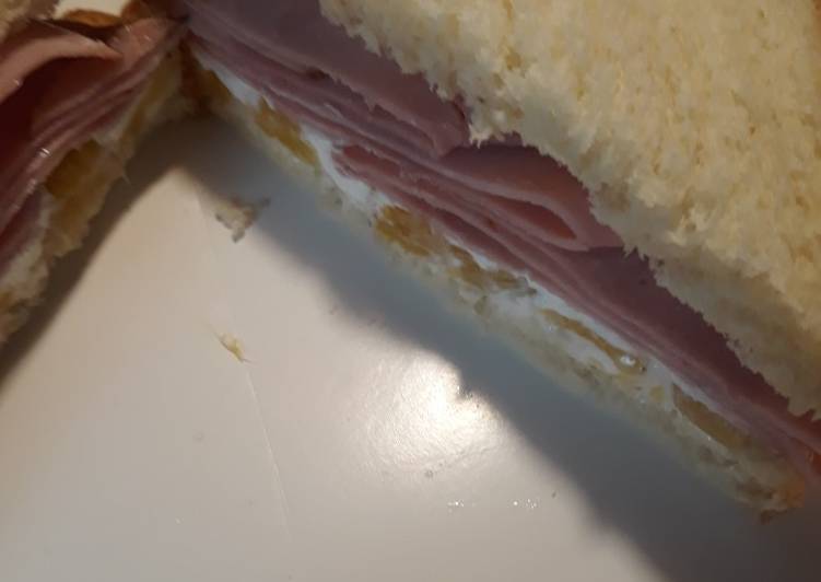 Simple Way to Make Perfect Black Forest Ham with Pineapple and Goat Cheese