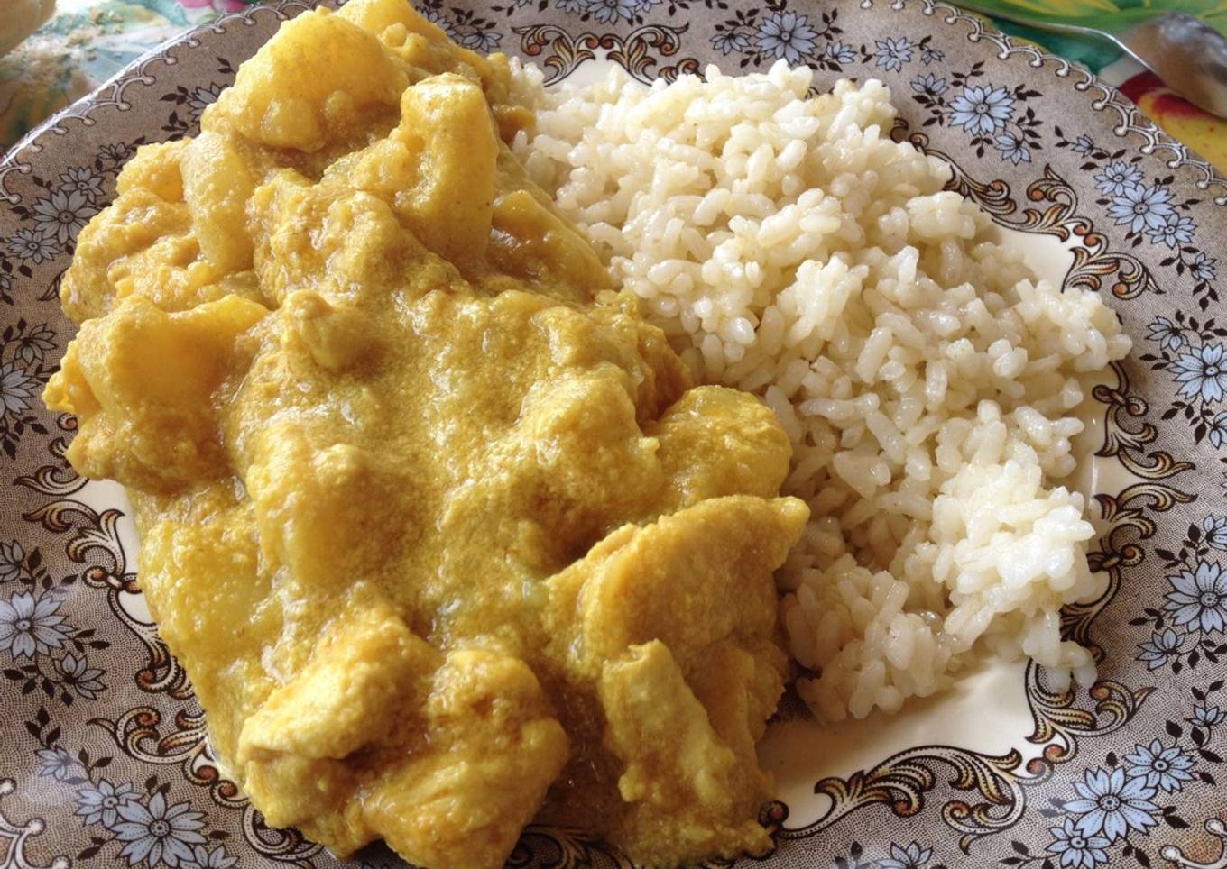 Pollo al curry fácil 