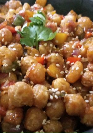 A picture of Chana Chilli Crispy.