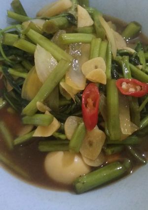 Foto resep Kangkung Telur Puyuh