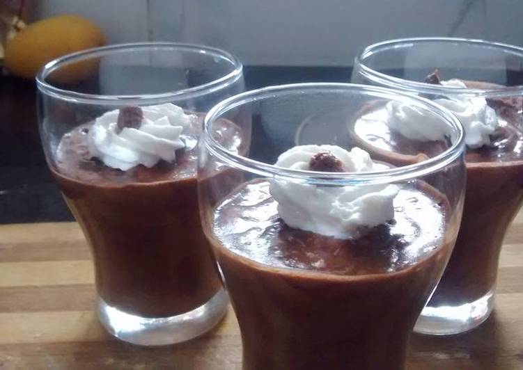 Recipe of Super Quick Homemade Eggless Chocolate Mousse