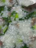 菜心牛肉粥