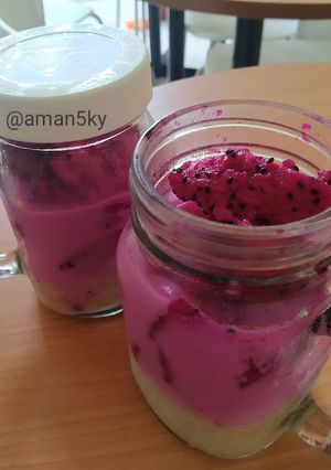 Foto resep Dragon Fruit Oat Meal