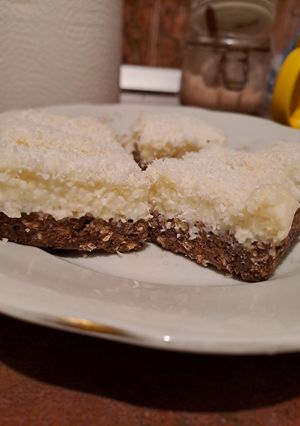 O poză a rețetei Prajitura rapida cu crema de cocos (fără coacere).