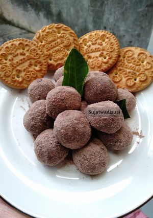 Foto resep Bola coklat biskuit roma