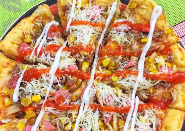 Resep Pizza Beef Teriyaki Teflon, Menggugah Selera