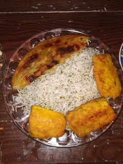 عکسی از دستور سبزی پلو با ماهی