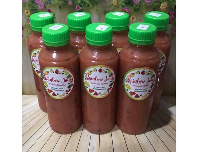 Kiat-kiat memasak Diet Juice Jambu Bol Mango Strawberry Blackcurrant gurih