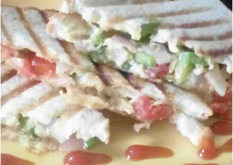 Simple Way to Prepare Ultimate Vegetables malai sandwich