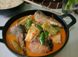Foto resep Ikan Asap tongkol+Terong masak santan