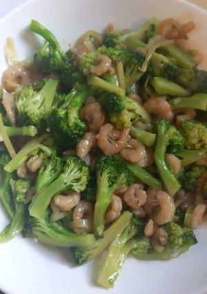 A picture of BROCCOLI with SRIMP.