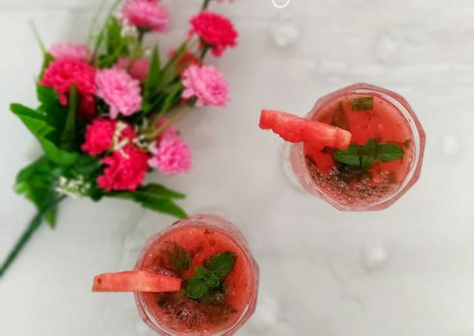 Steps to Prepare Any-night-of-the-week Watermelon Mojito