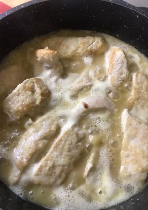 Una foto de Pechuga de pavo al limón