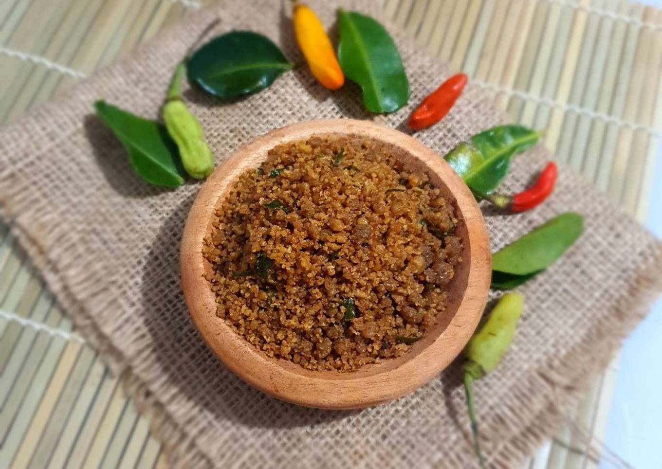 Abon tempe daun jeruk ala fe